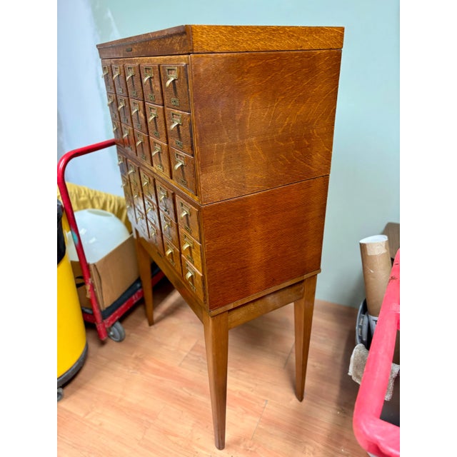 Mid 20th Century Vintage MidCentury Library Bureau Sole Makers 30