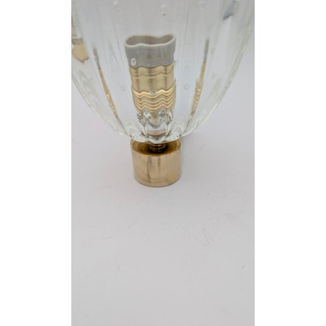 Mid 20th Century Murano Glass and Brass Wall Lights from Barovier&Toso, 1950s, Set of 2 For Sale - Image 5 of 10