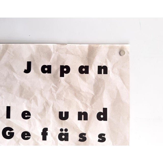 Japan Shell and Vessel Original Exhibition Poster by Mendell & Oberer, 1992 For Sale - Image 5 of 9