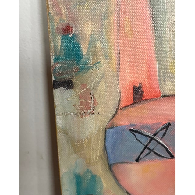Jacqueline Myers-Cho “Mr Rabbit” Figurative Painting on Canvas, 2018 For Sale - Image 4 of 4