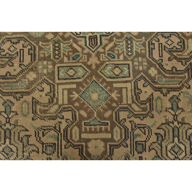 Tabriz Rug 9’8” X 12’9” Pink Wool Vintage Distressed Hand-Knotted Carpet For Sale - Image 11 of 15