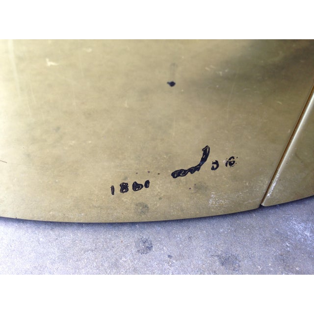 1980s Vintage Brass C. Jere Brass Drum Coffee Table Mid Century Modern For Sale - Image 5 of 6