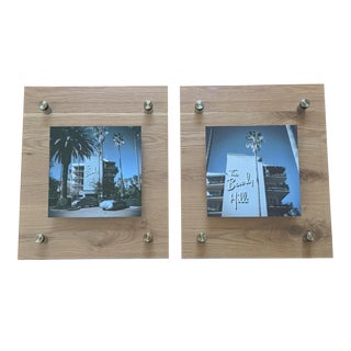 Slim Aarons Beverly Hills Hotel Photographs in Lucite Frames- a Pair For Sale