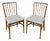 Vintage Scandinavian Chairs in Wood and Fabric, 1960s, Set of 2 For Sale