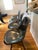 2010s Stellar Works Ren Round Walnut Dining Table + Herman Miller Eames Wood Dowel Chairs For Sale - Image 5 of 6