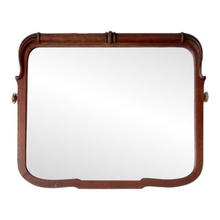 Antique Art Nouveau Beveled Glass Wall Mirror For Sale