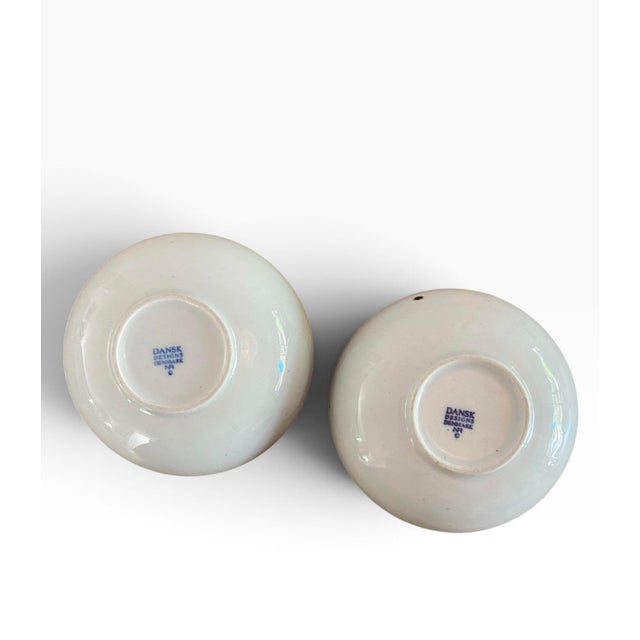1970s Vintage Dansk Blue Mist Individual Salad Bowls - Pair - Denmark Blue Stamp For Sale - Image 5 of 6