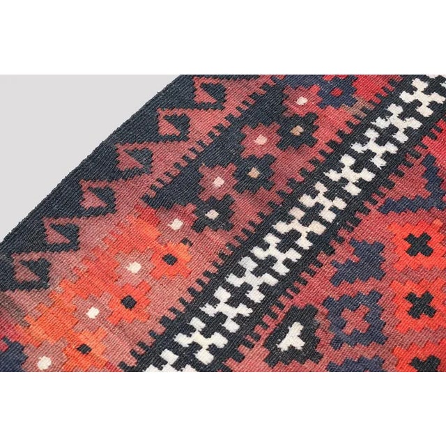 Vintage Handwoven Afghan Kilim Rug, 1980s For Sale - Image 9 of 11