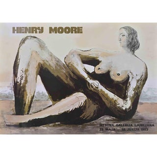 Henry Moore, Ljubljana City Gallery Poster, Nude, Photolithograph, 1983 For Sale