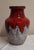 1970s German Red and Gray Fat Lava Ceramic Vase from Bay, 1970s For Sale - Image 5 of 5