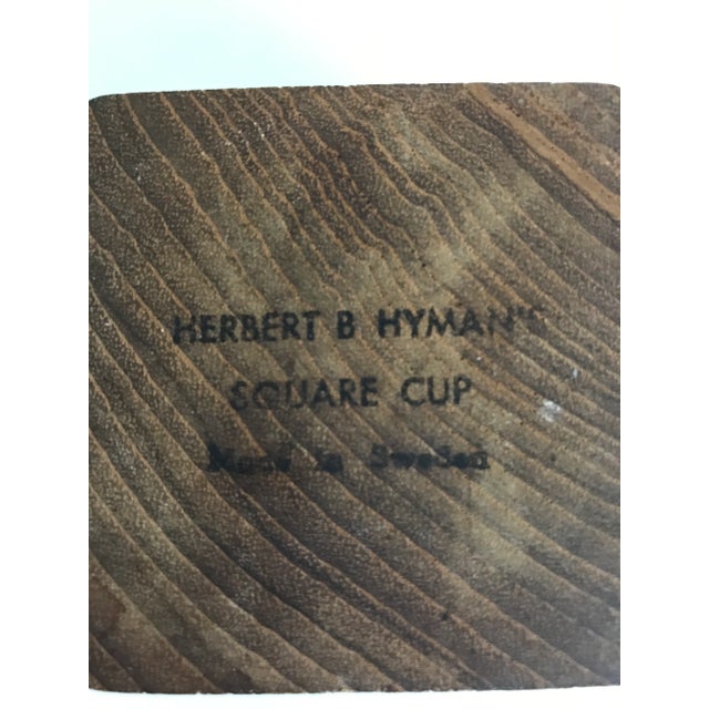Mid-Century Modern Mid 20th Century Swedish Teak Cup Holders Herbert B Hyman’s Square - 12 For Sale - Image 3 of 8