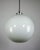 Mid-Century Modern Mid-Century White Glass Pendant Lamp For Sale - Image 3 of 13