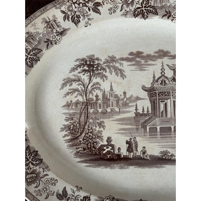 Ceramic Madras Serving Platter by Brownfield & Sons For Sale - Image 7 of 9