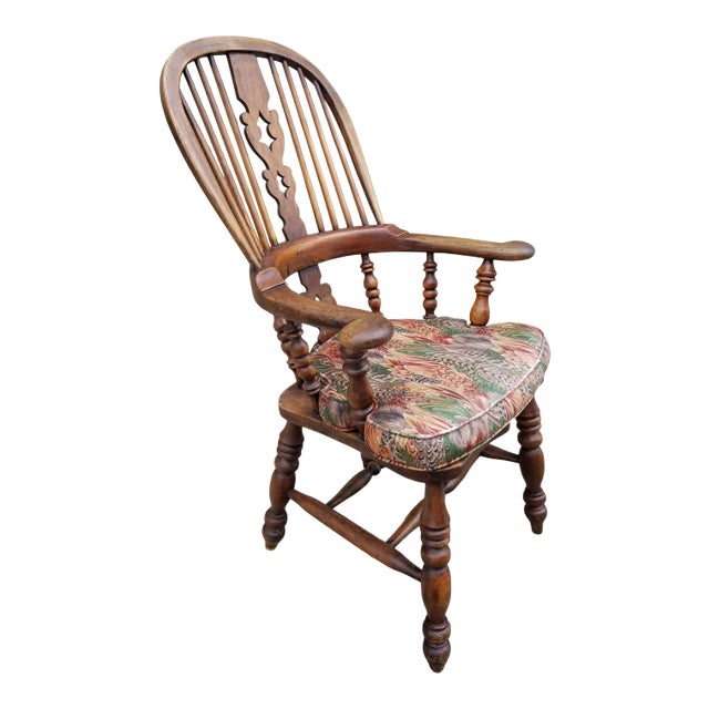 Splat Back Windsor Arm Chair For Sale