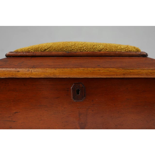 French Art Deco Sewing Box with Yellow Top, 1900s For Sale - Image 9 of 11