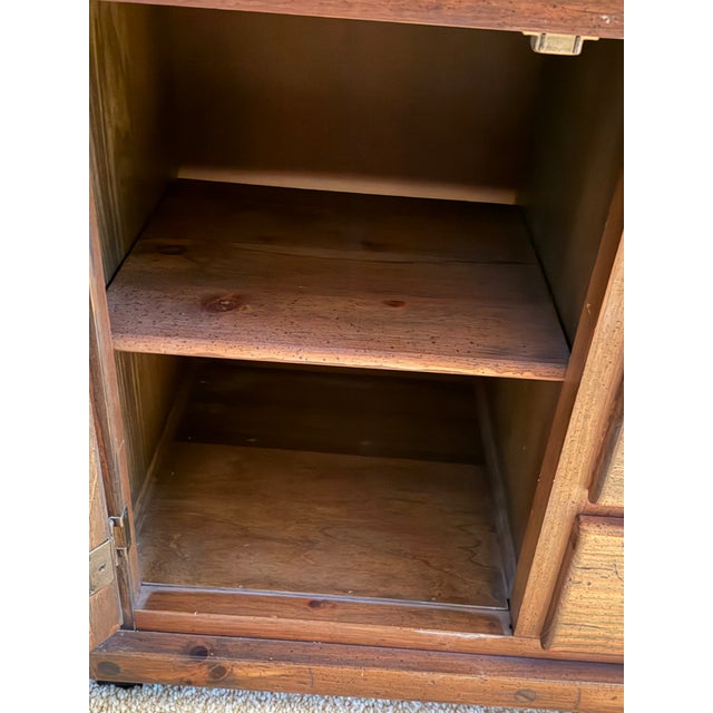 Vintage Young Hinkle "Ship Ahoy" Credenza Dresser With Bookshelf Hutch For Sale In Chicago - Image 6 of 10