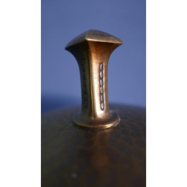 Large Art Deco Brass Punch Bowl with Glass Insert, Germany, 1920s For Sale - Image 10 of 14