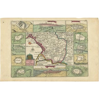 Antique Map of Languedoc in France by D. Weege, 1753 For Sale