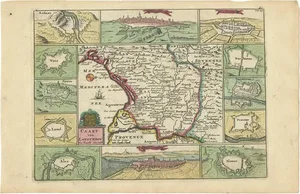 Antique Map of Languedoc in France by D. Weege, 1753