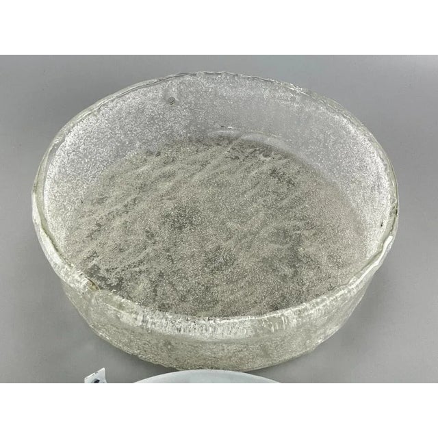 60s 70s Lamp Lamp Plafoniere Flush Mount Ice Glass Hillebrand 60s Item: Plafoniere Manufacturer: Hillebrand Condition:...