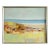 Mid-Century Modern 'Shoreline Light' Vintage Original Swedish Abstract Coastal Landscape Oil Painting, Framed For Sale