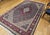19th Century Antique Persian Tabriz Area Rug. Hand-Knotted Wool, Herati Geometric Pattern, Navy & Red, 6x10 For Sale - Image 5 of 16