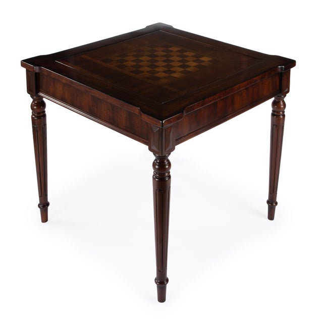 Vincent Multi-Game Card Table, Dark Brown For Sale