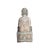 Chinese Distressed Brown Gray Stone Sitting Meditation Buddha Statue For Sale - Image 12 of 17