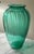 Mid-Century Modern Vintage Anchor Hocking Teal Green Glass Vases - A Pair For Sale - Image 3 of 10