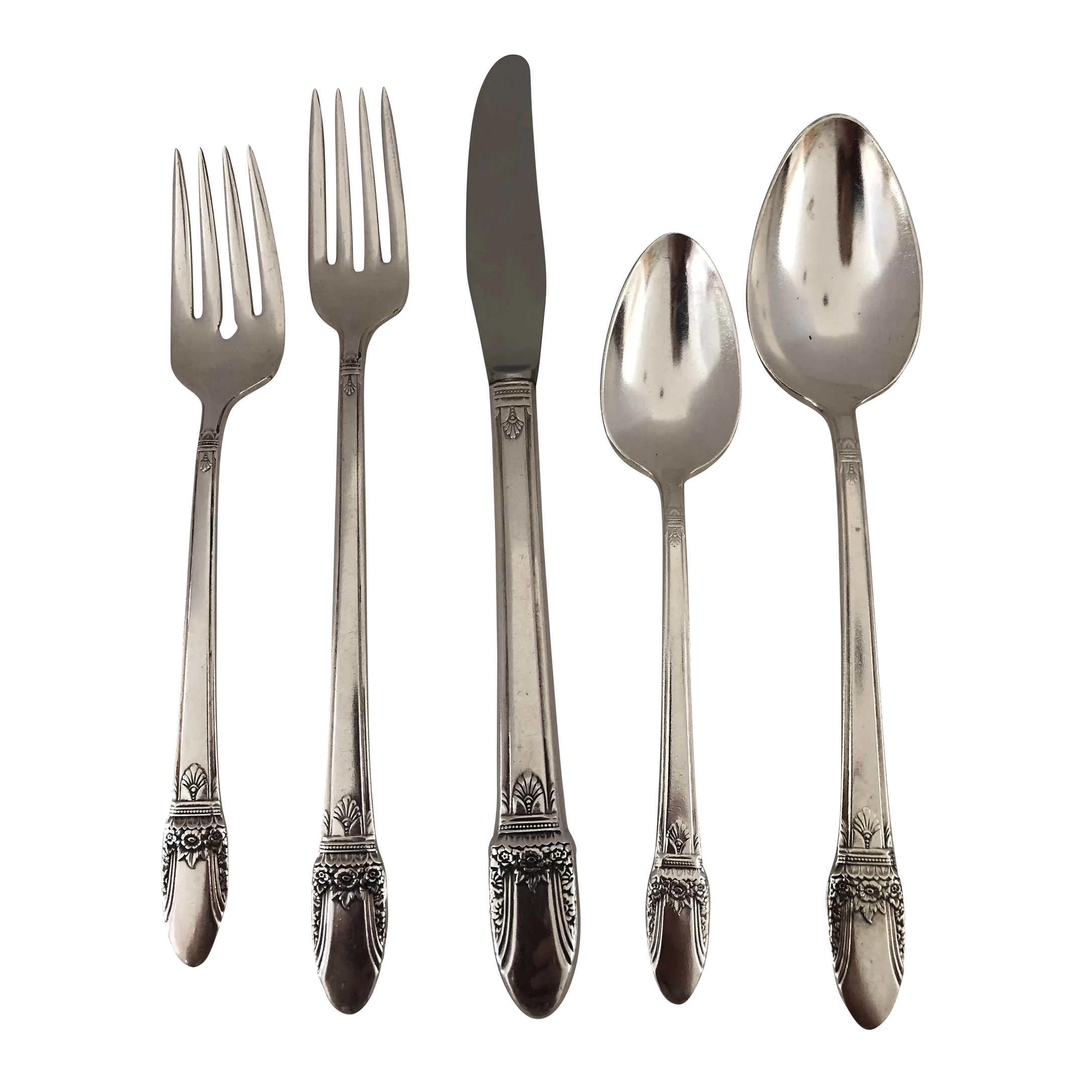 Rogers Brother's First Love Silverplate Flatware Service for 12