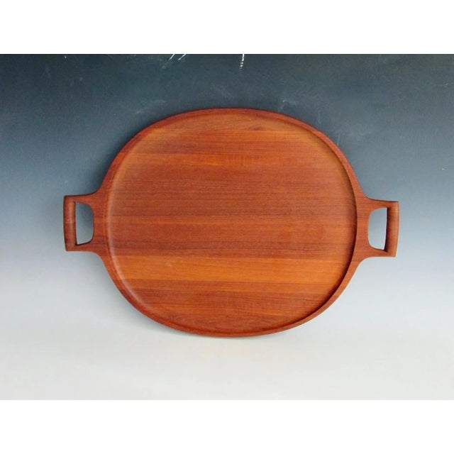 Mid-Century Modern Mid 20th Century Fine Original Early Dansk Large Teak Serving Tray by Jens Quistgaard For Sale - Image 3 of 8