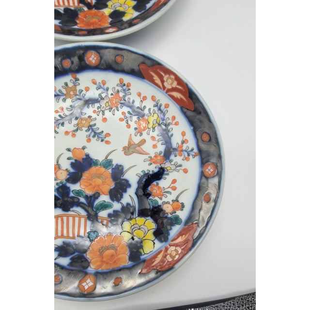 Ceramic Antique 20th Century Imari Japonisme Charger Plates - A Pair For Sale - Image 7 of 13