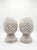 Pair of Vintage White-Washed Terracotta Pinecone Finials For Sale - Image 4 of 12