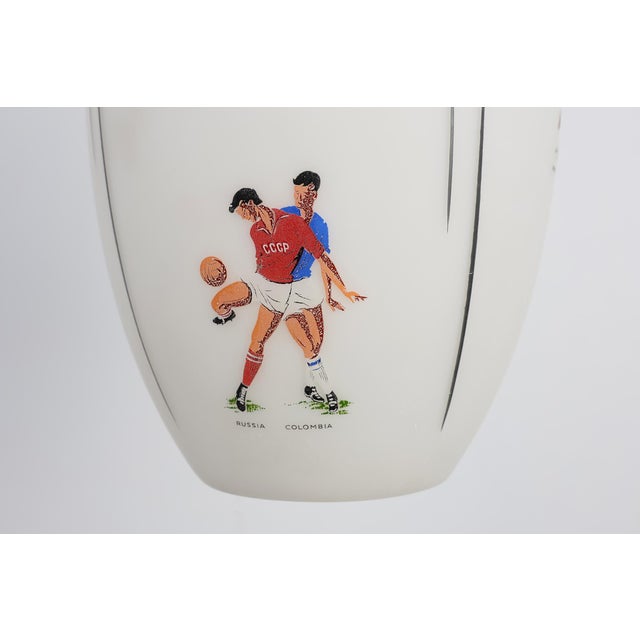 Green Collector's Pendant Lamp Commemorating the 1962 Fifa World Cup in Chile, United Kingdom, 1960s For Sale - Image 8 of 13