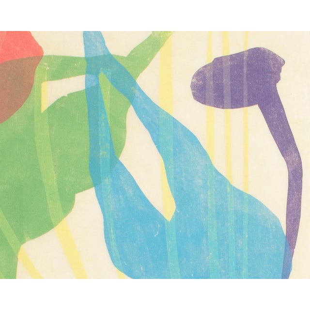 “Falling Forms” Abstract Relief Print by Walter Sorge For Sale - Image 4 of 8