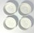 Ceramic Crate & Barrel 5-Piece White Porcelain Tray & Dipping Sauce Appetizer Bowls For Sale - Image 7 of 10