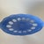 Victorian Vintage Moser Glass Oval Bowl: Cut-to-Clear, White With Blue Overlay, Hand Painted Florals For Sale - Image 3 of 16