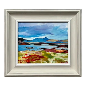 Colourful Landscape Painting of the Scottish Highlands by Contemporary Artist