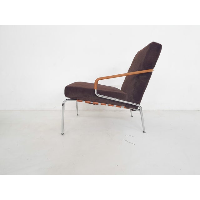 Set of Lounge Chair and Ottoman by Rodolfo Dordoni for Minotti Berman, Italy, 1990s For Sale - Image 9 of 18