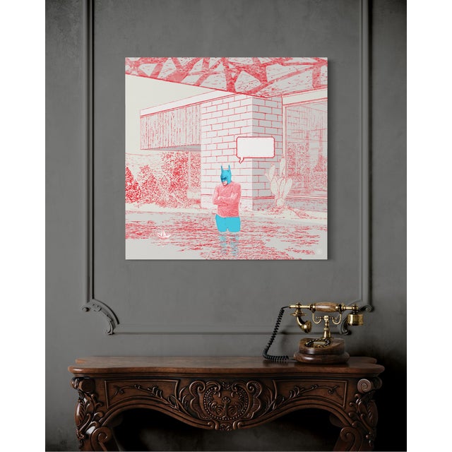 Batman Says by Steve Moors 36"x36" Ready to Hang. For Sale In New York - Image 6 of 7