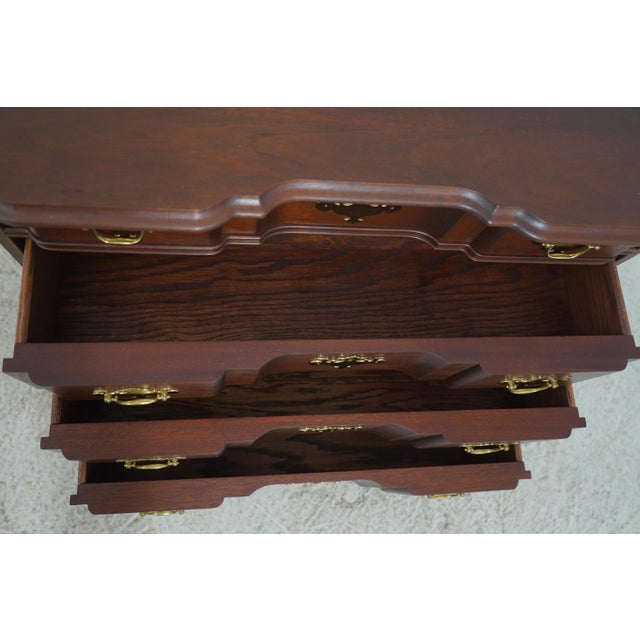 Bartley Collection Henry Ford Museum Mahogany Block Front Chest For Sale - Image 4 of 18