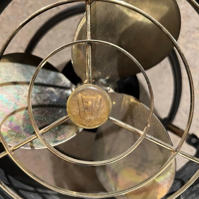 1940s Vintage Vornado Antique Electric Powerful Metal Desk Fan For Sale - Image 4 of 12