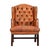 English Tan Leather Wingback Armchair, 1940 For Sale - Image 15 of 15