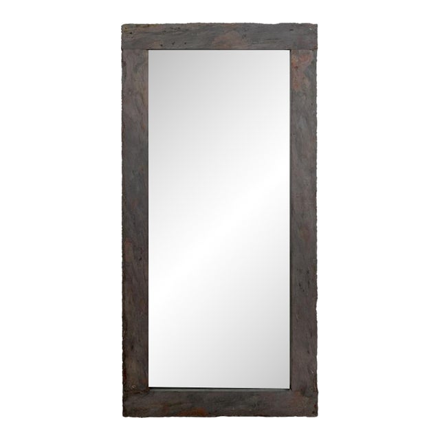 Rustic Slate Framed Full Length Mirror For Sale