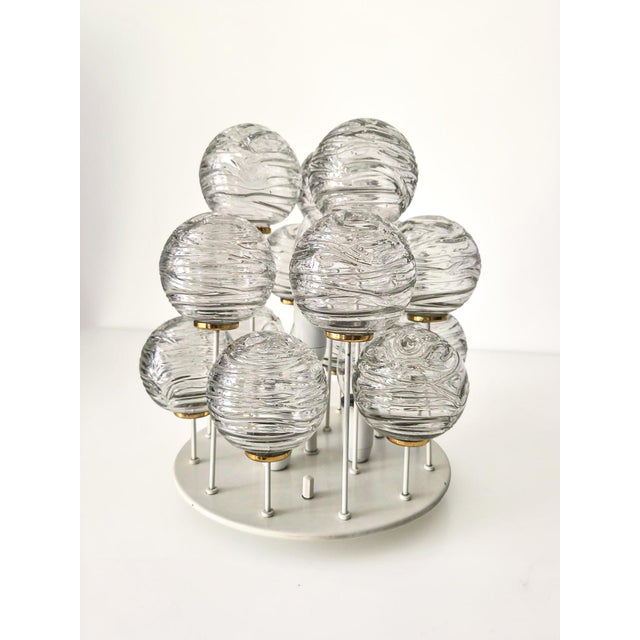 Mid-Century Modern Mid-Century Snowball Sputnik Glass Flush Mount from Doria Leuchten, Germany, 1970s For Sale - Image 3 of 18