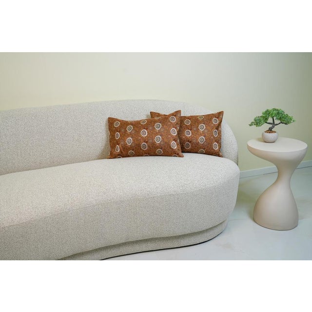 Japanese Ceremonial Silk Lumbar Cushion by Renaras For Sale - Image 6 of 7