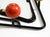 Black Mid-Century Modern French Metal Wall-Mounted Coat Rack with Shelf and Mirror, 1950s For Sale - Image 8 of 18