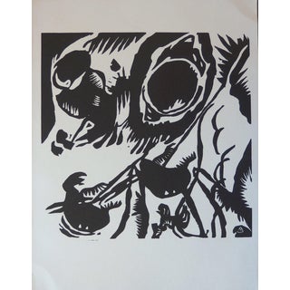 Vassily Kandinsky, Composition IV, 1959, Original Woodcut For Sale