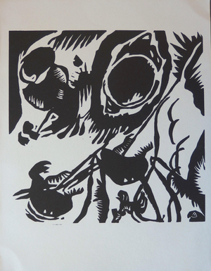 Vassily Kandinsky, Composition IV, 1959, Original Woodcut