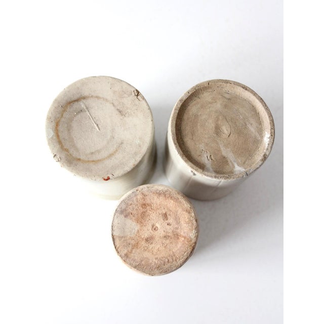 Antique Stoneware Kitchen Crocks Set of 3 For Sale - Image 16 of 17